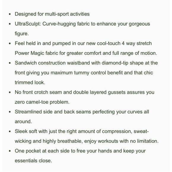 Halara High Waisted Tummy Control Pocket Shaping Training UltraSculpt Leggings M - Picture 12 of 15